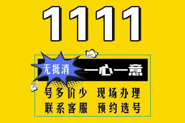 曹县尾号111吉祥号